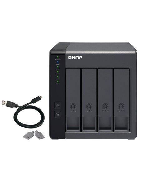 Das qnap tr-004/ 4 bahías 3.5'- 2.5'/ formato torre