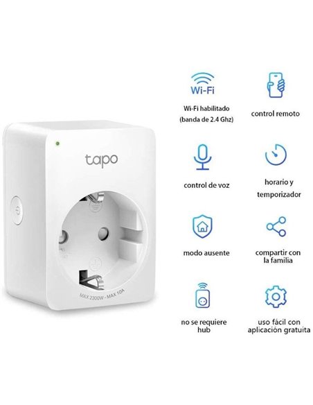 Enchufe wifi inteligente tp-link tapo p100