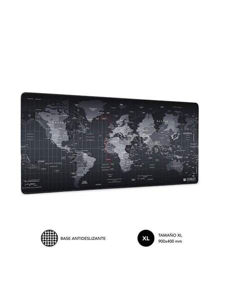 Alfombrilla subblim 01puw01 world xl/ 900 x 400 x 3 mm