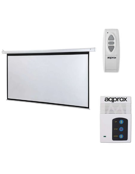 Pantalla de proyección eléctrica approx appp106e/ 234 x 131cm