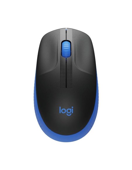 Ratón inalámbrico logitech m190/ hasta 1000 dpi/ azul