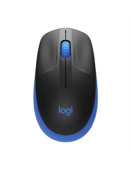 Ratón inalámbrico logitech m190/ hasta 1000 dpi/ azul