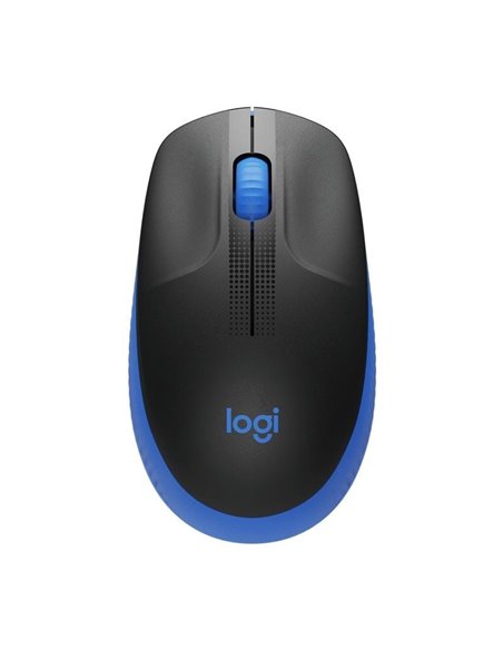 Ratón inalámbrico logitech m190/ hasta 1000 dpi/ azul