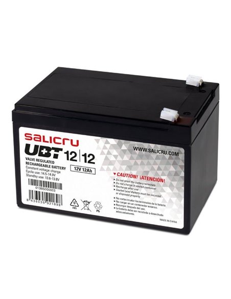 Batería salicru ubt 12/12 compatible con sai salicru según especificaciones