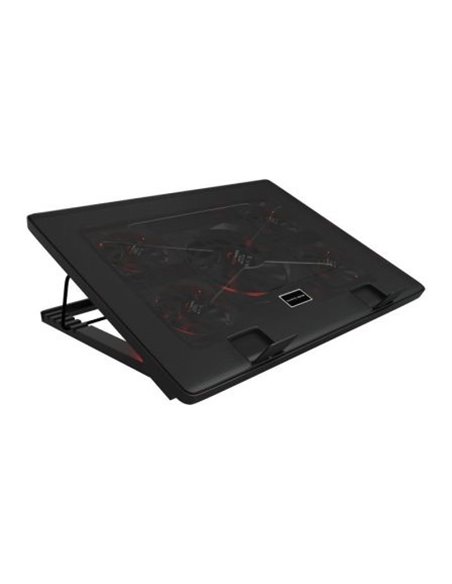 Soporte refrigerante mars gaming mnbc2 para portátiles hasta 17.3'/ iluminación led