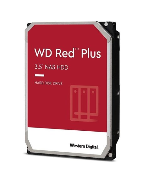Disco duro western digital wd red plus nas 10tb/ 3.5'/ sata iii/ 256mb