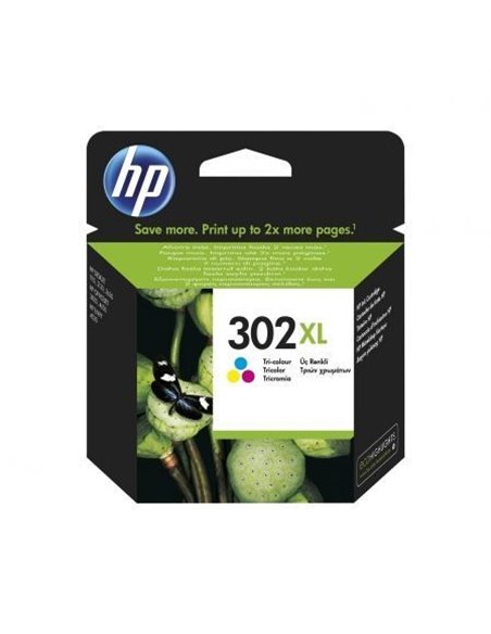 Cartucho de tinta original hp nº302 xl alta capacidad/ tricolor
