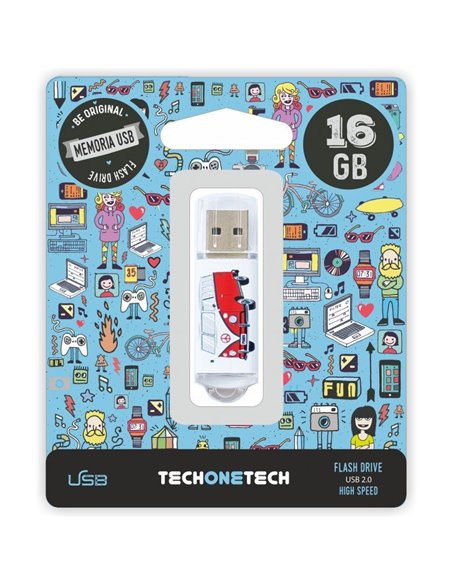 Pendrive 16gb tech one tech camper van-van usb 2.0
