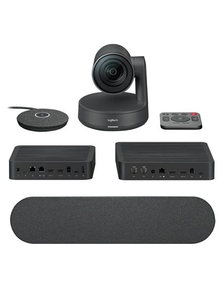 Sistema de videoconferencia logitech rally/ campo de visión 82º/ 4k