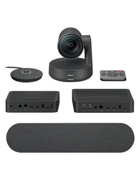 Sistema de videoconferencia logitech rally/ campo de visión 82º/ 4k