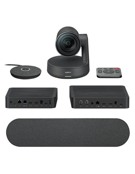 Sistema de videoconferencia logitech rally/ campo de visión 82º/ 4k