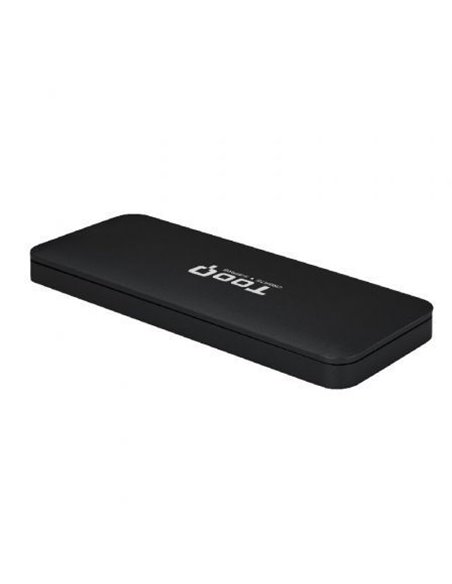Caja externa para disco ssd m.2 nvme tooq tqe-2280b/ usb 3.1/ sin tornillos