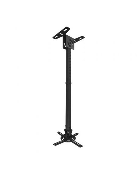 Soporte de techo para proyector tooq pj3030tn-b/ inclinable-giratorio-nivelable/ hasta 20kg