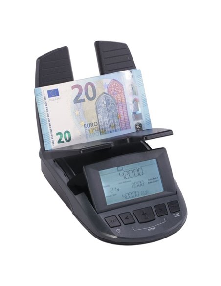 Contadora de billetes y monedas ratiotec moneyscale rs 2000
