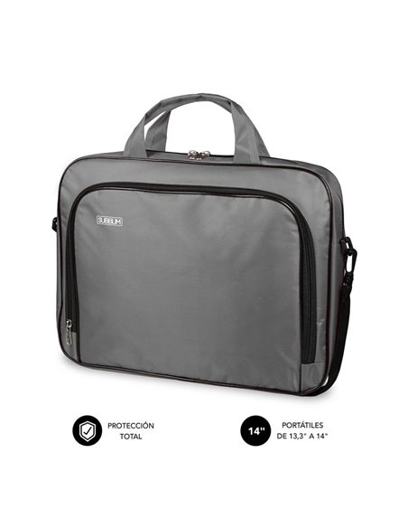 Maletín subblim oxford para portátiles hasta 14'/ gris