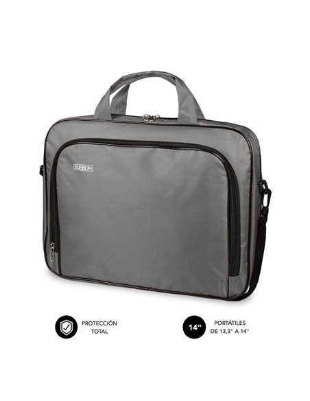 Maletín subblim oxford para portátiles hasta 14'/ gris