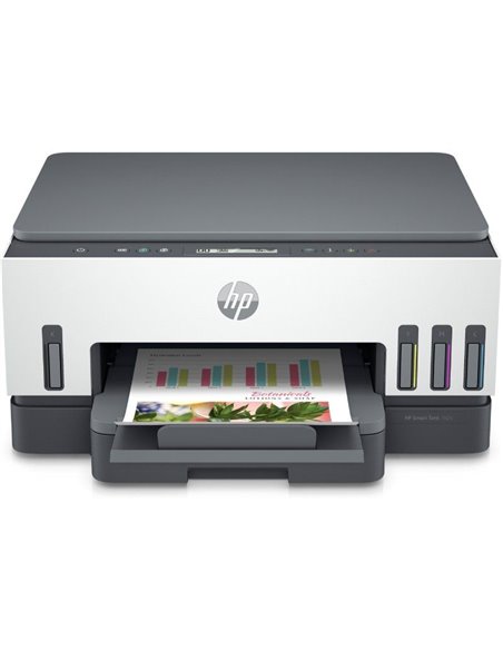 Multifunción recargable hp smart tank 7005/ wifi/ dúplex/ blanca