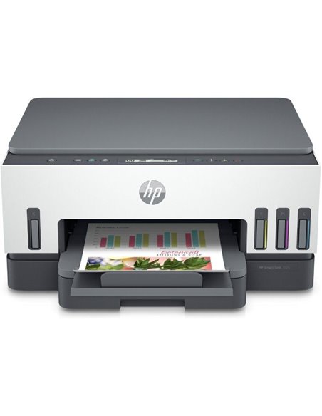 Multifunción recargable hp smart tank 7005/ wifi/ dúplex/ blanca