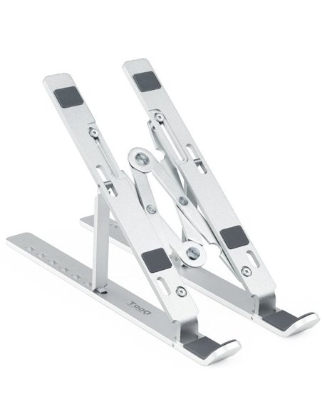 Soporte tooq tqlrs0033-al para portátiles hasta 15'/ plata