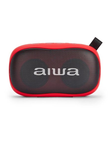 Altavoz con bluetooth aiwa bs-110rd/ 10w/ 2.0/ rojo