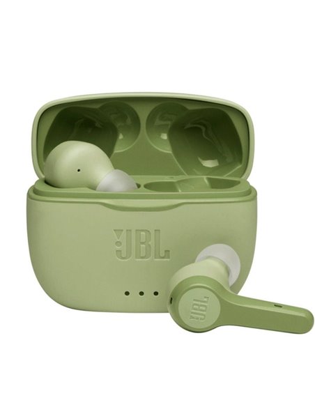 Auriculares bluetooth jbl tune 215 tws con estuche de carga/ autonomía 5h/ verdes