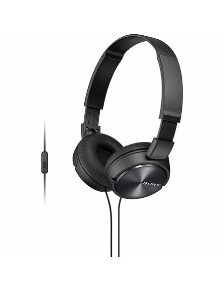 Auriculares sony mdrzx310apb/ con micrófono/ jack 3.5/ negros