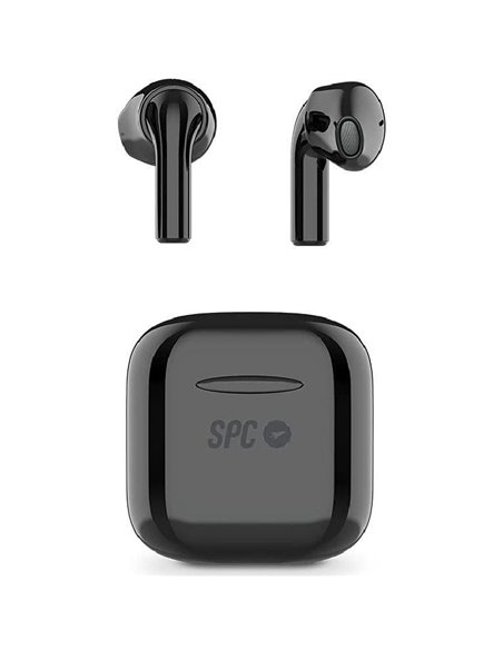 Auriculares bluetooth spc zion pro con estuche de carga/ autonomía 3.5h/ negros