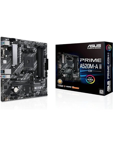 Placa base asus prime a520m-a ii/csm socket am4/ micro atx
