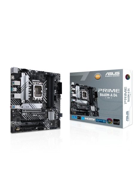 Placa base asus prime b660m-a d4-csm/ socket 1700/ micro atx