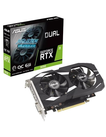 Tarjeta gráfica asus dual geforce rtx 3050 oc edition/ 6gb gddr6