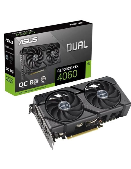Tarjeta gráfica asus dual geforce rtx 4060 evo oc/ 8gb gddr6