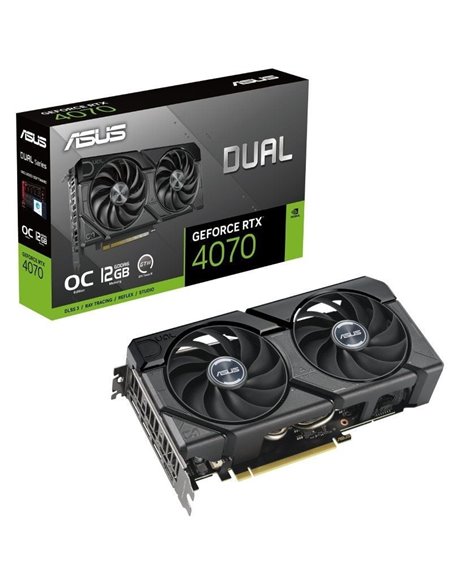 Tarjeta gráfica asus dual geforce rtx 4070 evo oc edition/ 12gb gddr6