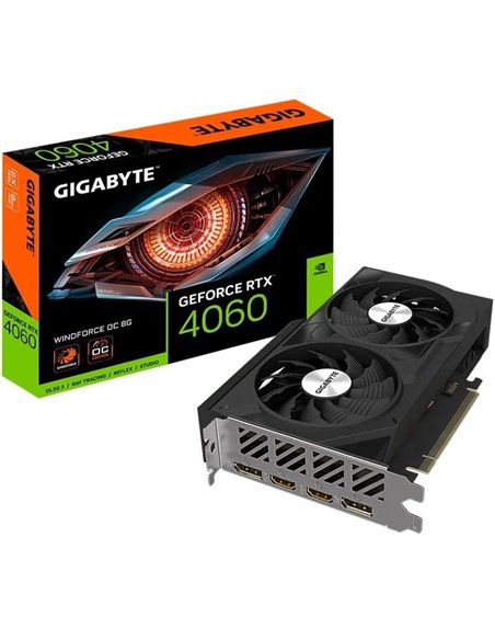 Tarjeta gráfica gigabyte geforce rtx 4060 windforce oc 8g/ 8gb gddr6