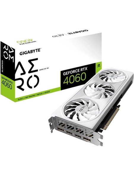 Tarjeta gráfica gigabyte geforce rtx 4060 aero oc 8g/ 8gb gddr6