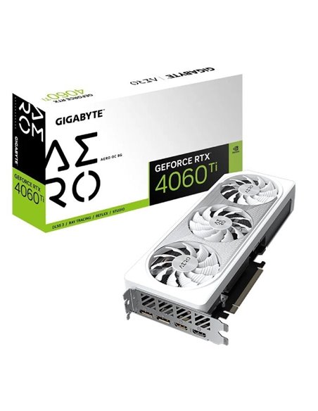 Tarjeta gráfica gigabyte geforce rtx 4060 ti aero oc 8g/ 8gb gddr6