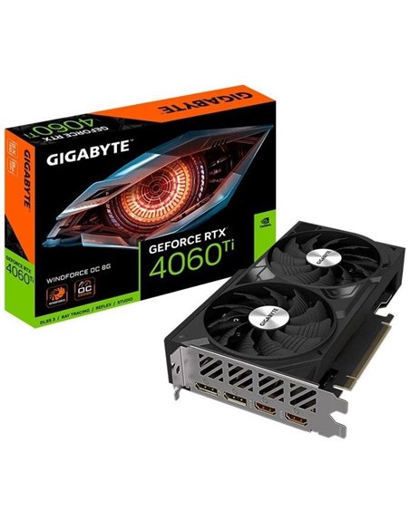 Tarjeta gráfica gigabyte geforce rtx 4060 ti windforce oc/ 8gb gddr6