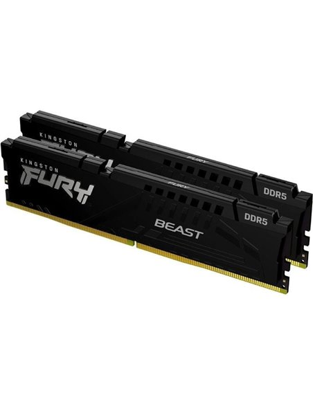 Memoria ram kingston fury beast 2 x 16gb/ ddr5/ 5600mhz/ 1.25v/ cl36/ dimm