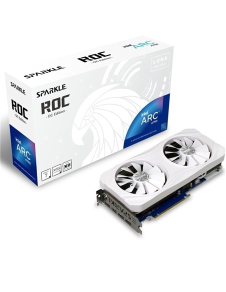 Tarjeta gráfica sparkle intel arc a750 roc luna oc/ 8gb gddr6