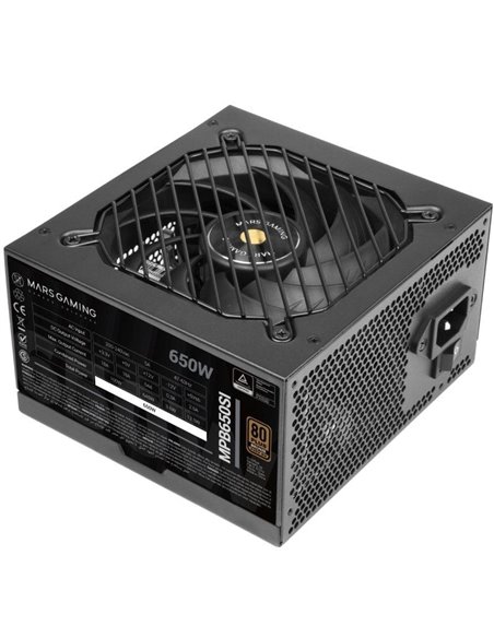 Fuente de alimentación mars gaming mpb650si/ 650w/ ventilador 12cm/ 80 plus bronze