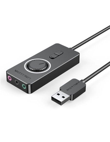 Tarjeta de sonido vention cdrbb/ usb macho - 3x jack 3.5 hembra