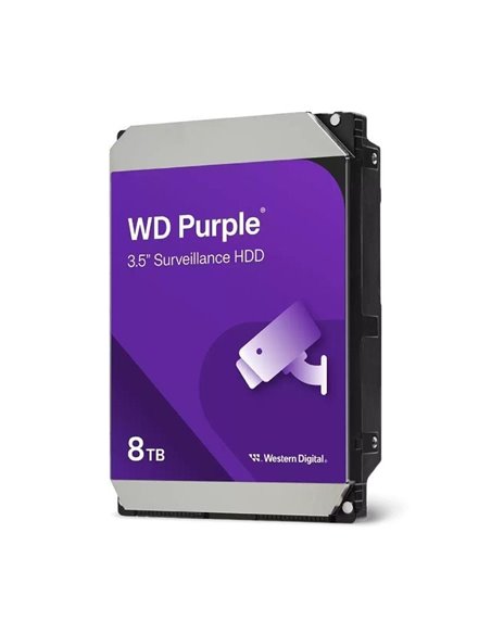 Disco duro western digital wd purple surveillance 8tb/ 3.5'/ sata iii/ 256mb