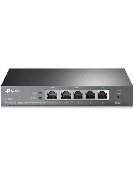 Router vpn safestream gigabit tp-link omada tl-r605/ 5 puertos multi-wan