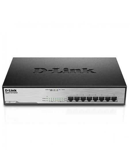 Switch d-link dgs-1008mp 8 puertos/ rj-45 10/100/1000 poe