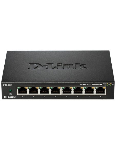 Switch d-link dgs-108 8 puertos/ rj-45 10/100/1000