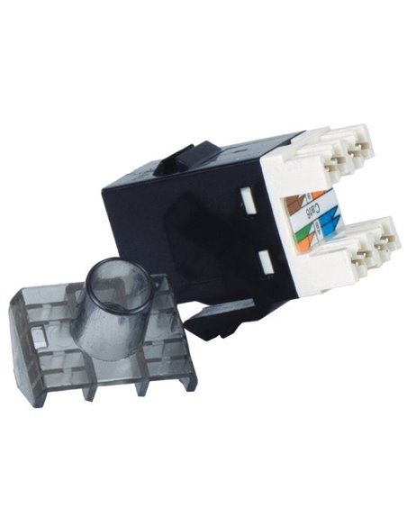 Conector rj45 phasak sd 3018 cat.6 utp/ negro