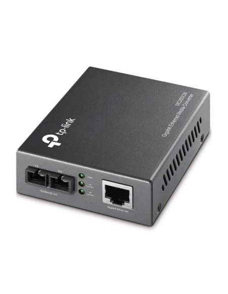 Conversor de medios gigabit tp-link mc200cm/ 1 puerto/ rj-45 10/100/1000