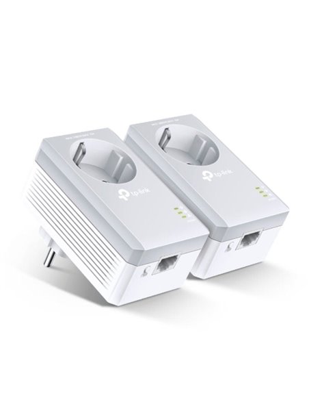 Adaptador powerline tp-link tl-pa4010p kit 600mbps/ alcance 300m/ pack de 2