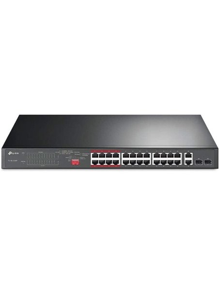 Switch tp-link tl-sl1226p 26 puertos/ rj-45 10/100/1000 poe/ sfp
