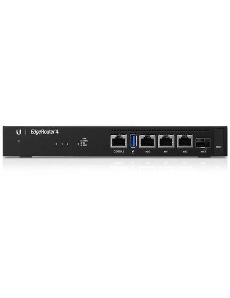 Router ubiquiti edgerouter 4/ 4 puertos/ rj45 gigabit 10/100/1000/ sfp