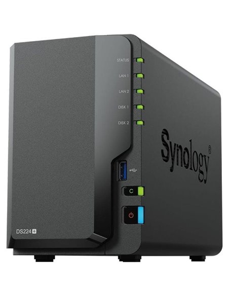 Nas synology diskstation ds224+/ 2 bahías 3.5'- 2.5'/ 2gb ddr4/ formato torre
